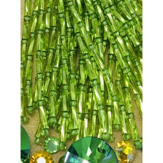 00-06 Стеклярус витой Peridot