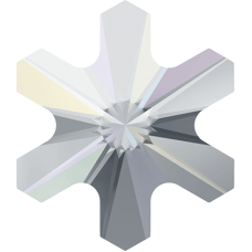 2826 Rivoli Snowflake Crystal AB  (F)