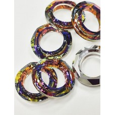 4139 Cosmic Ring Fancy Stone Crystal Volcano VOL