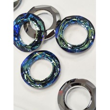 4139 Cosmic Ring Fancy Stone Crystal Bermuda Blue(BB)